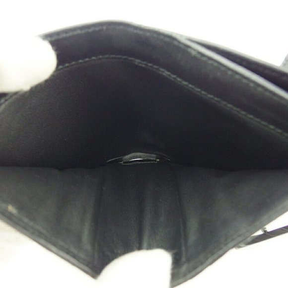 GUCCI W Hook Wallet Lizard Vigma Press Leather Auth USED F1619 - Picture 4 of 10